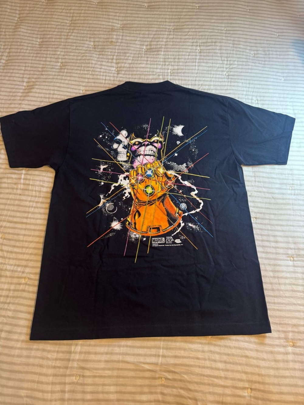 NWT HUF x Marvel Thanos Infinity Gauntlet Graphic T-Shirt Black Mens Large M